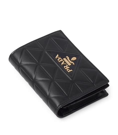 prada quilted small wallet|Prada wallet outlet.